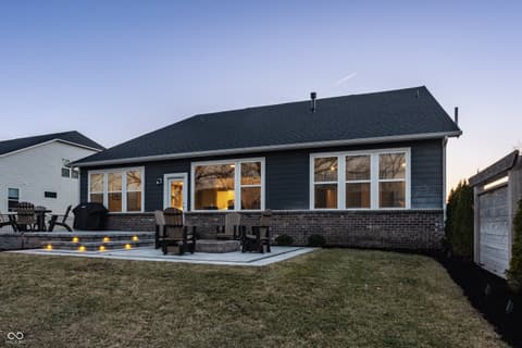 Backyard at 14879 Thornapple Drive, Carmel, IN