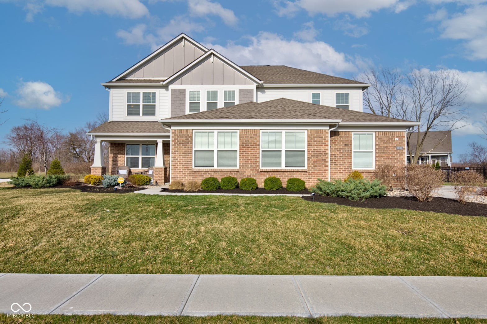 Front exterior at 12073 Springtide Lane, Fishers, IN