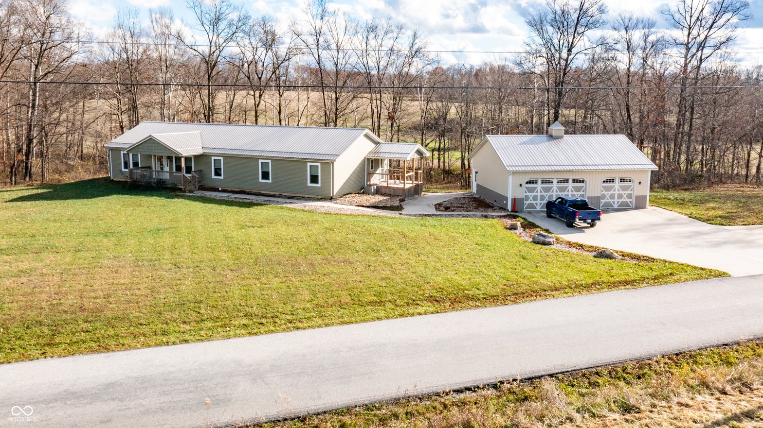 Aerial view at 2208 E County Road 700 S, Cloverdale, IN