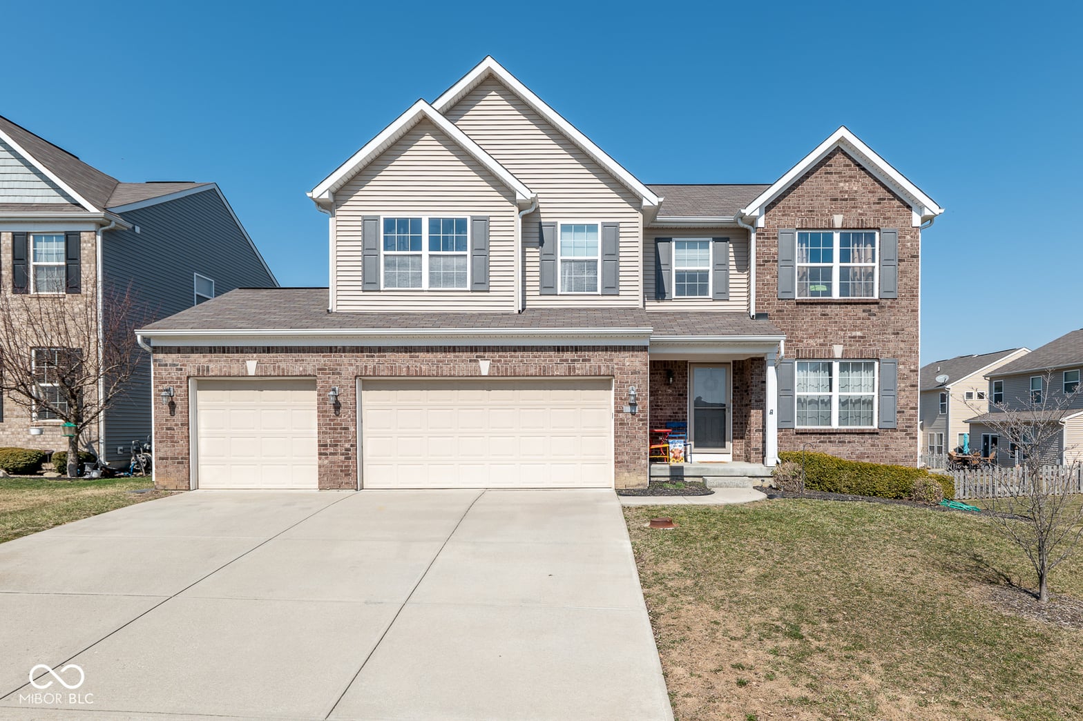 Front exterior at 11866 Bellhaven Drive, Fishers, IN