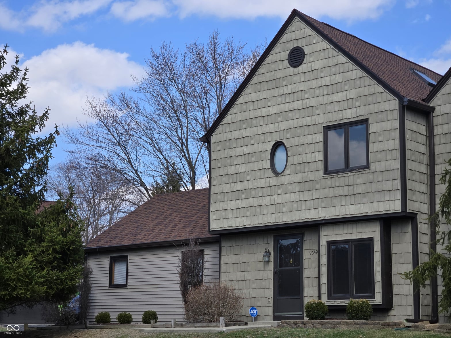Front exterior at 9649 Cedar Cove Lane, Indianapolis, IN