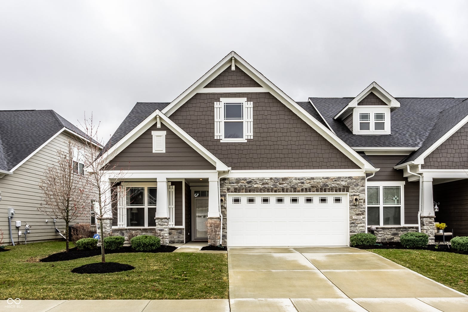 Front exterior at 17099 Cole Evans Drive, Noblesville, IN