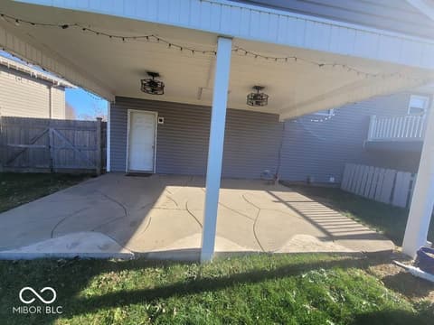 Outdoor living area at 4930 Candy Spots Drive, Indianapolis, IN