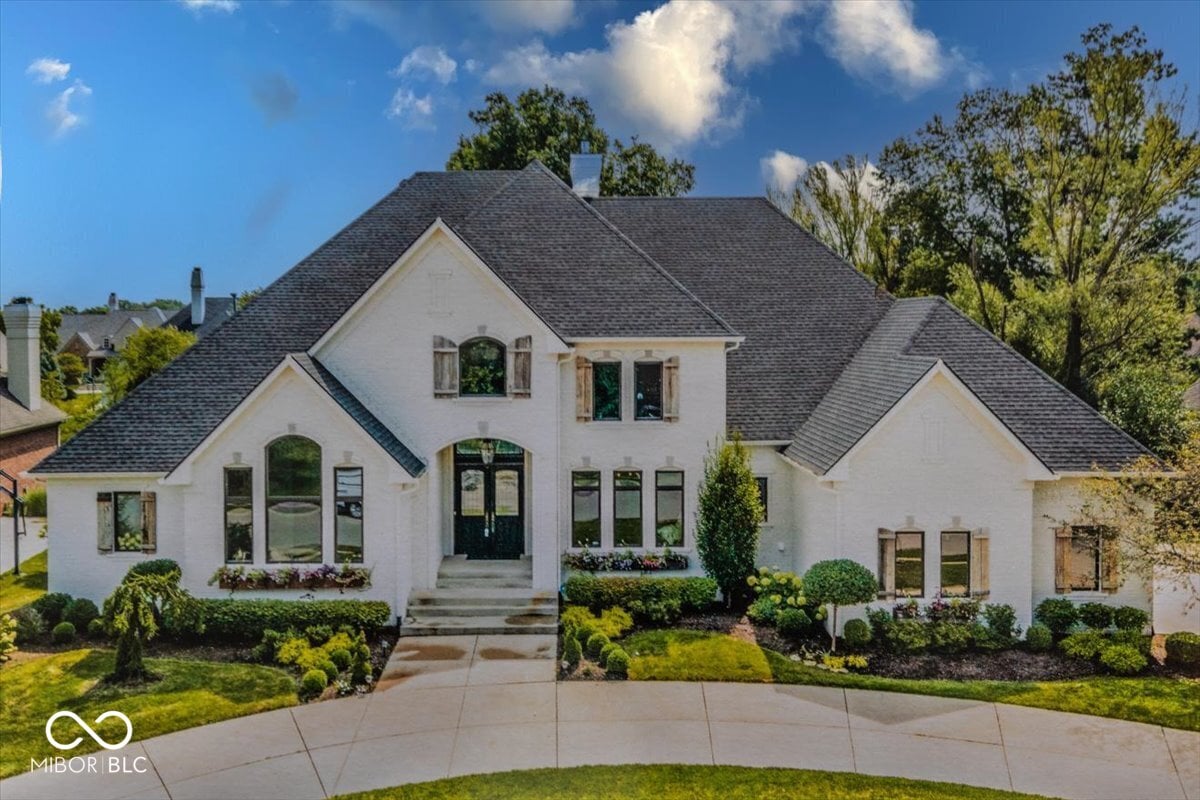 Front exterior at 10415 Charter Oaks, Carmel, IN