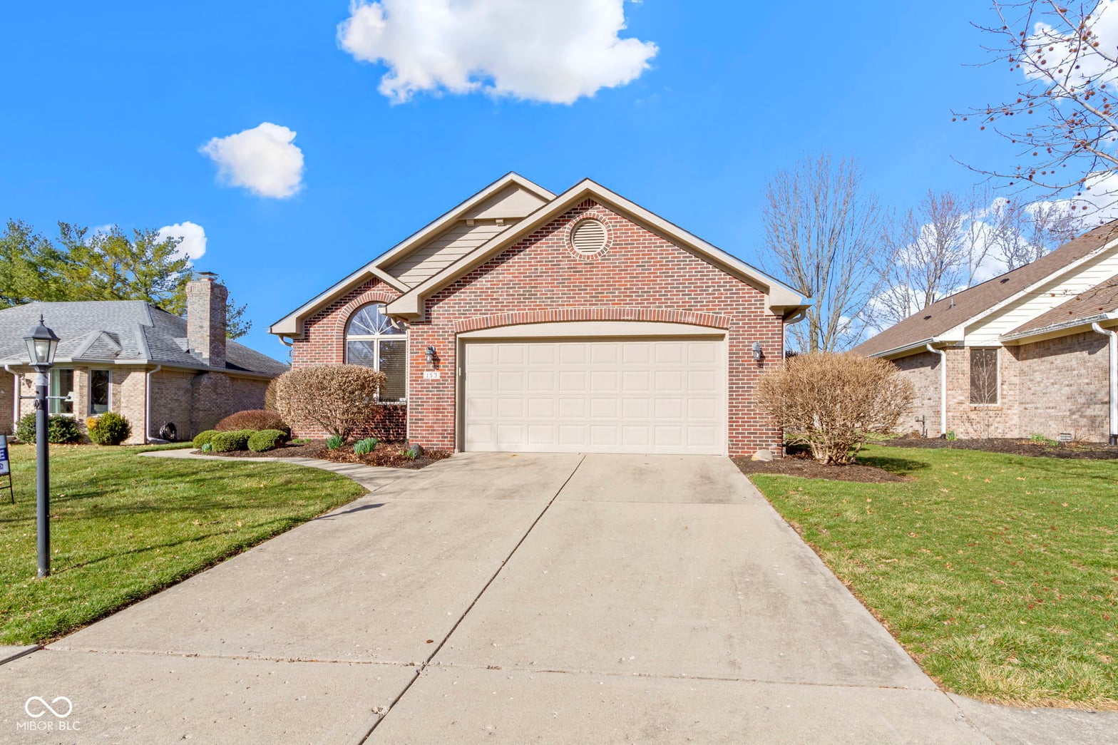 Front exterior at 153 Monticello Court, Noblesville, IN