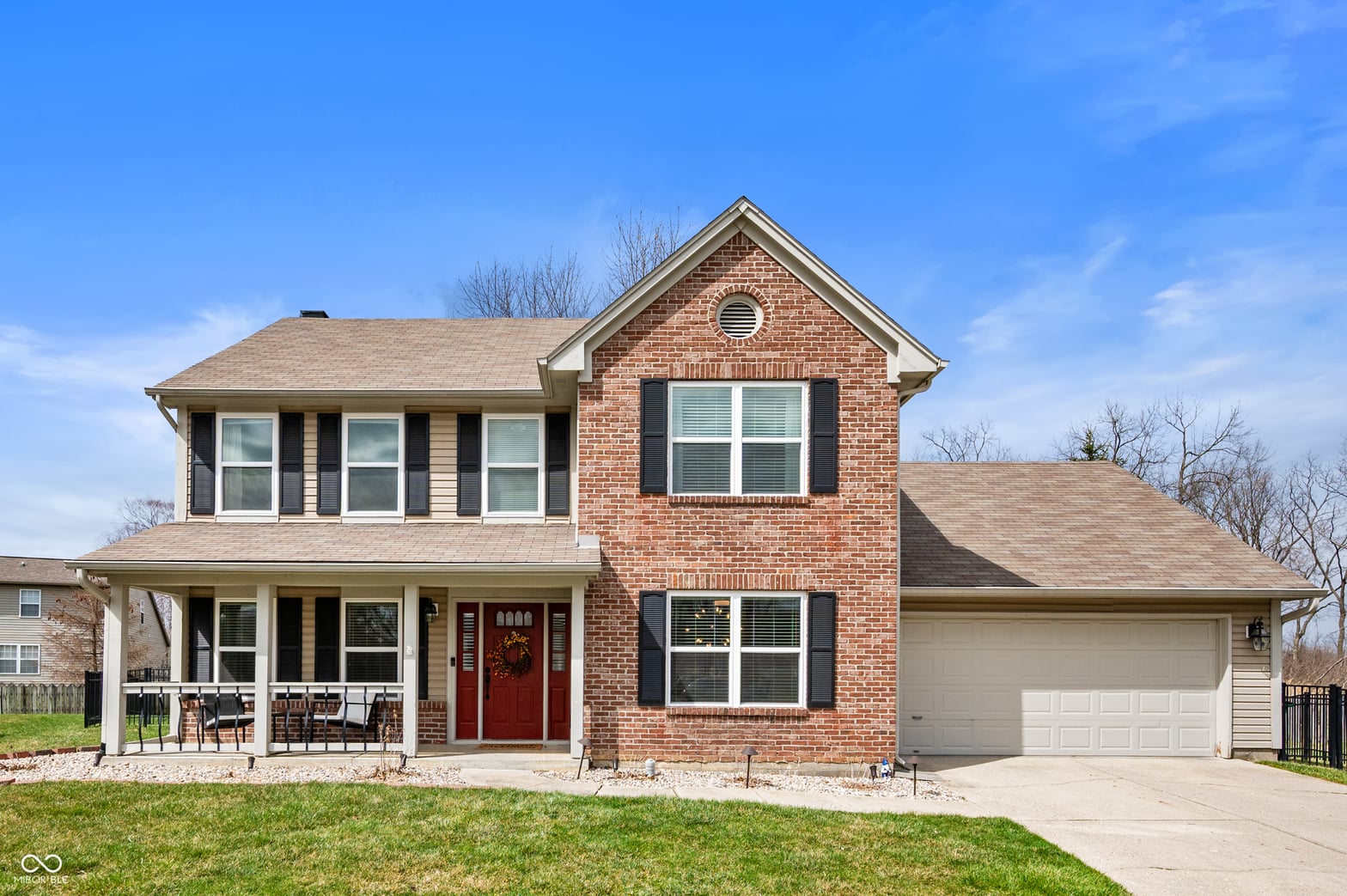 Front exterior at 17918 Lucas Circle, Westfield, IN