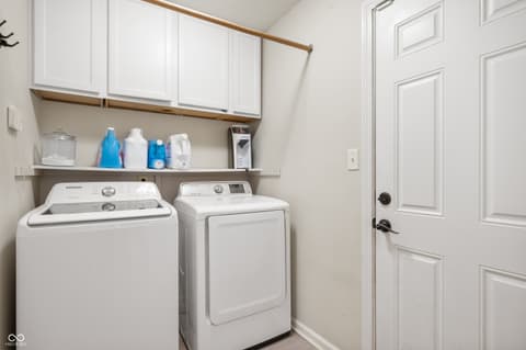 Laundry room at 17918 Lucas Circle, Westfield, IN
