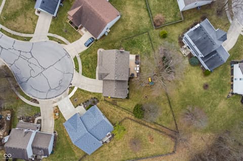 Aerial view at 17918 Lucas Circle, Westfield, IN