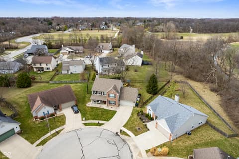 Aerial view at 17918 Lucas Circle, Westfield, IN
