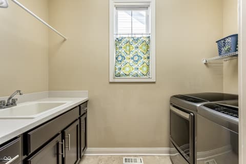 Laundry room at 12729 Brandenburg Drive, Carmel, IN