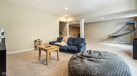 Living room at 12729 Brandenburg Drive, Carmel, IN