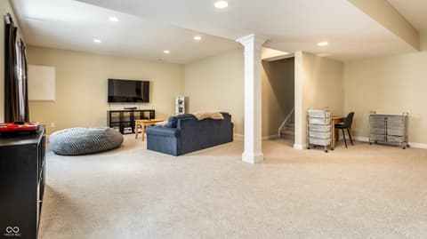 Living room at 12729 Brandenburg Drive, Carmel, IN