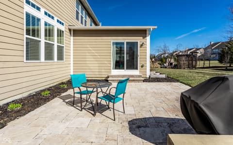 Outdoor living area at 12729 Brandenburg Drive, Carmel, IN