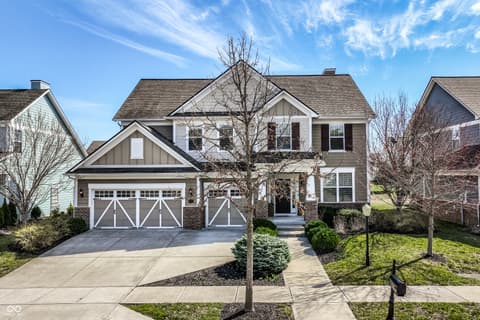 Front exterior at 12729 Brandenburg Drive, Carmel, IN