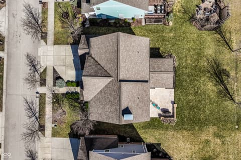 Aerial view at 12729 Brandenburg Drive, Carmel, IN