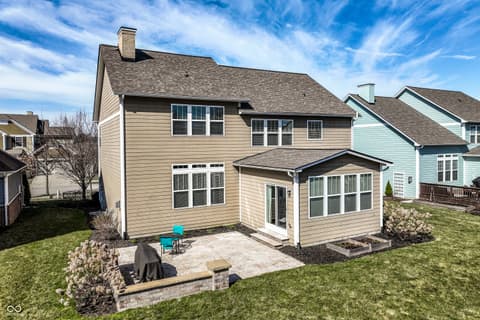 Backyard at 12729 Brandenburg Drive, Carmel, IN