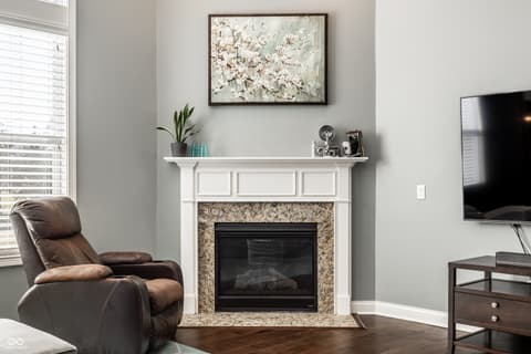 Living room at 12729 Brandenburg Drive, Carmel, IN