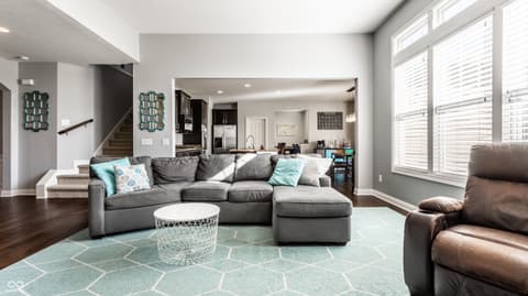 Living room at 12729 Brandenburg Drive, Carmel, IN
