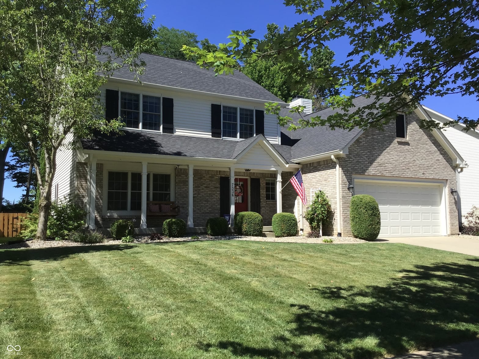 Front exterior at 7336 Hardin Oak Drive, Noblesville, IN