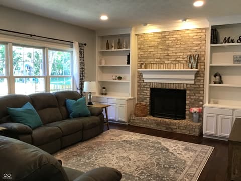 Living room at 7336 Hardin Oak Drive, Noblesville, IN