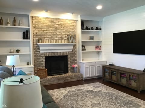 Living room at 7336 Hardin Oak Drive, Noblesville, IN