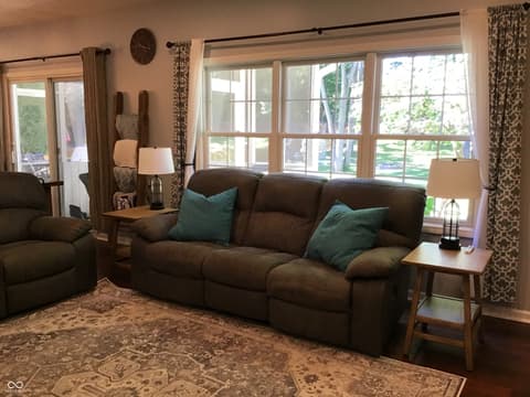 Living room at 7336 Hardin Oak Drive, Noblesville, IN