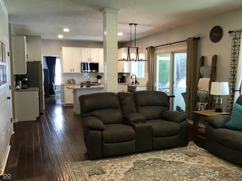 Living room at 7336 Hardin Oak Drive, Noblesville, IN