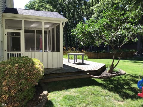 Outdoor living area at 7336 Hardin Oak Drive, Noblesville, IN