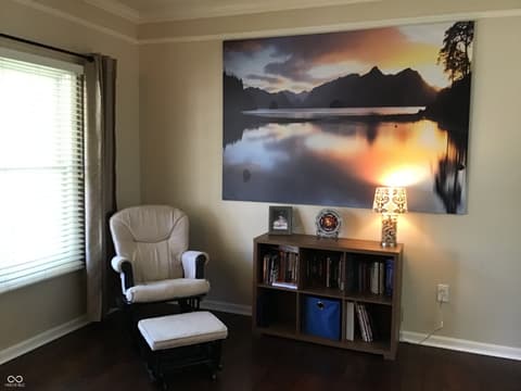 Living room at 7336 Hardin Oak Drive, Noblesville, IN