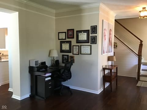 Living room at 7336 Hardin Oak Drive, Noblesville, IN