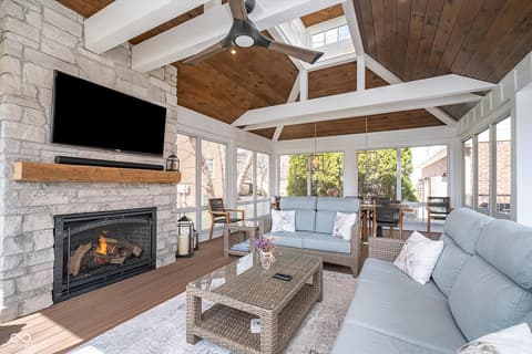 Living room at 3727 Tributary Court, Westfield, IN