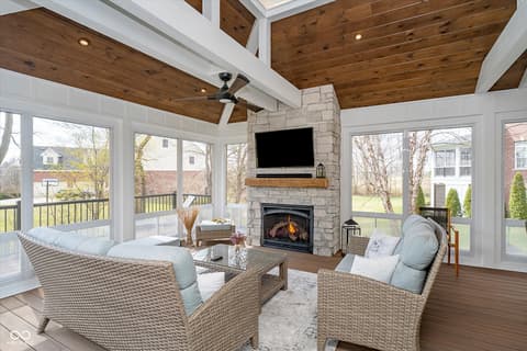 Living room at 3727 Tributary Court, Westfield, IN