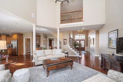 Living room at 3727 Tributary Court, Westfield, IN