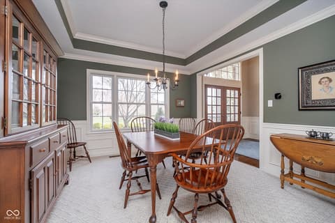 Dining room at 3727 Tributary Court, Westfield, IN