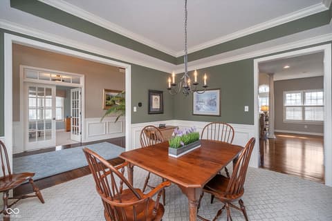 Dining room at 3727 Tributary Court, Westfield, IN