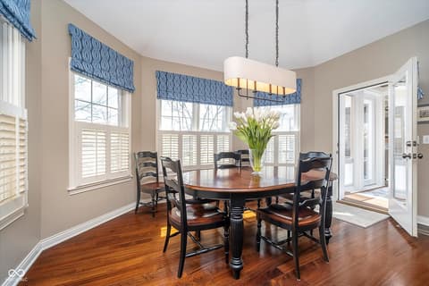 Dining room at 3727 Tributary Court, Westfield, IN