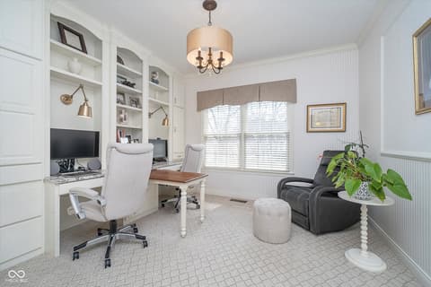 Home office at 3727 Tributary Court, Westfield, IN