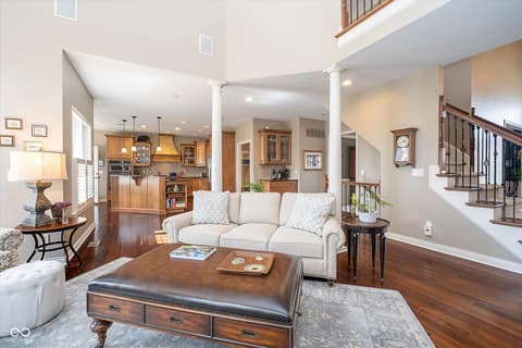 Living room at 3727 Tributary Court, Westfield, IN