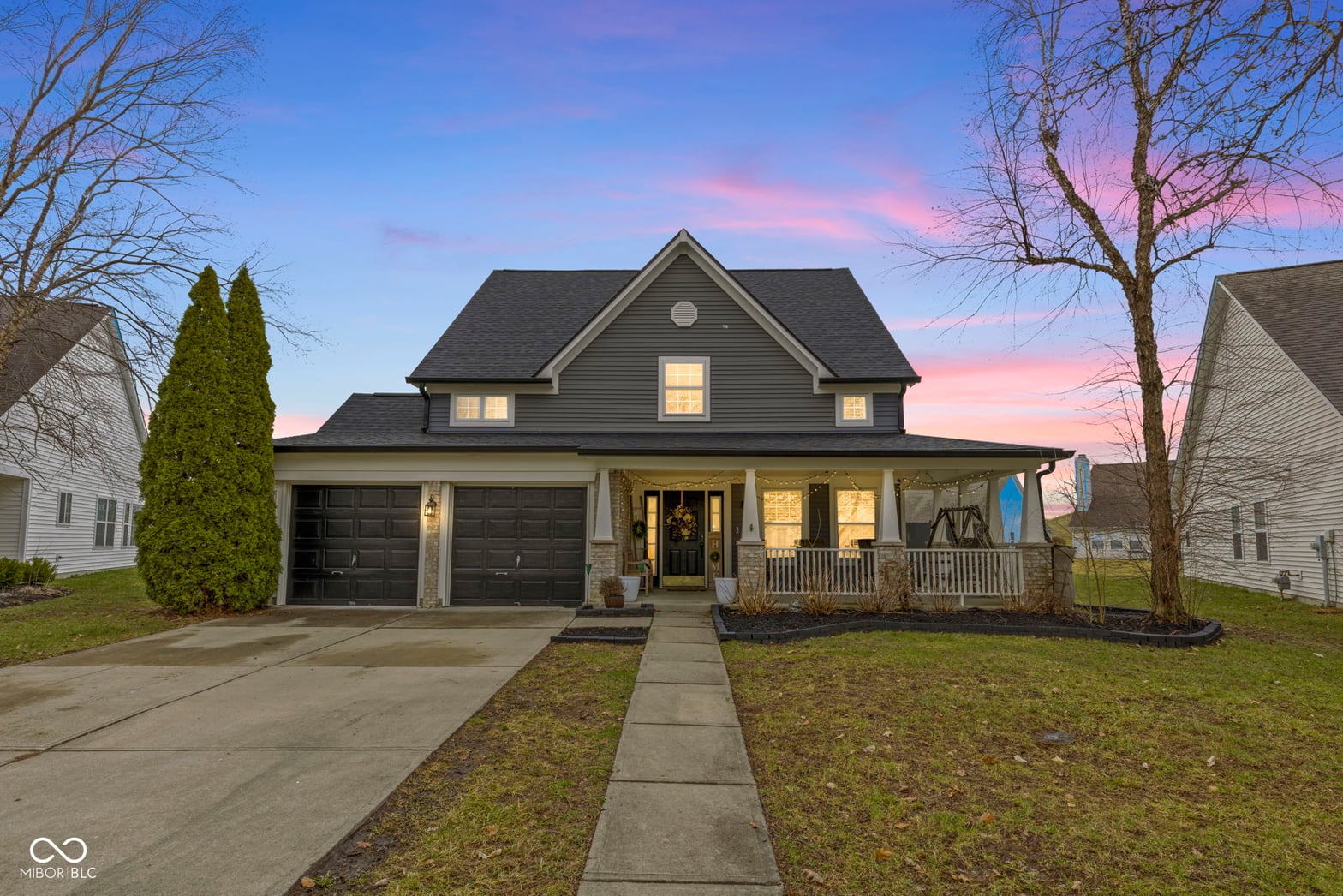 Front exterior at 15515 Marietta Circle, Westfield, IN