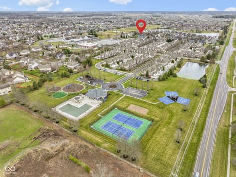 Aerial view at 15515 Marietta Circle, Westfield, IN