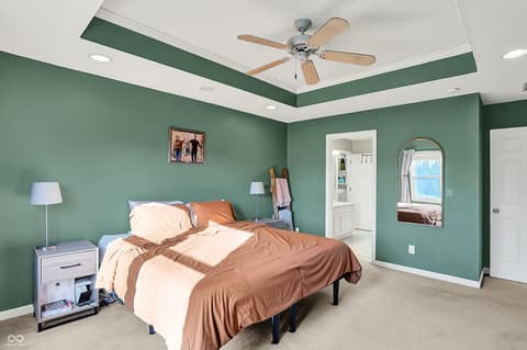 Primary bedroom at 1377 Edinburgh Drive, Carmel, IN