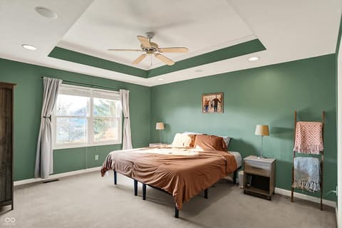 Primary bedroom at 1377 Edinburgh Drive, Carmel, IN