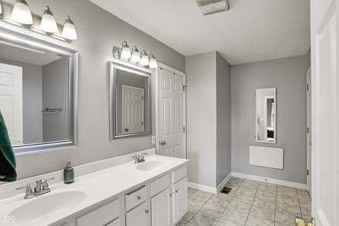 Primary bathroom at 1377 Edinburgh Drive, Carmel, IN