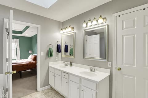 Primary bathroom at 1377 Edinburgh Drive, Carmel, IN
