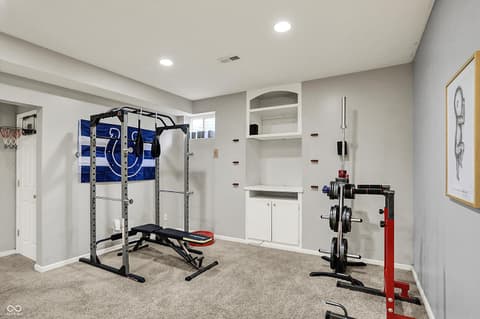 Basement at 1377 Edinburgh Drive, Carmel, IN