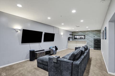 Living room at 1377 Edinburgh Drive, Carmel, IN