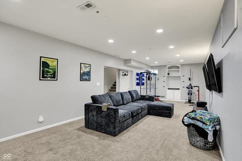 Living room at 1377 Edinburgh Drive, Carmel, IN