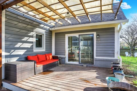 Outdoor living area at 1377 Edinburgh Drive, Carmel, IN