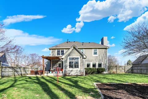 Backyard at 1377 Edinburgh Drive, Carmel, IN