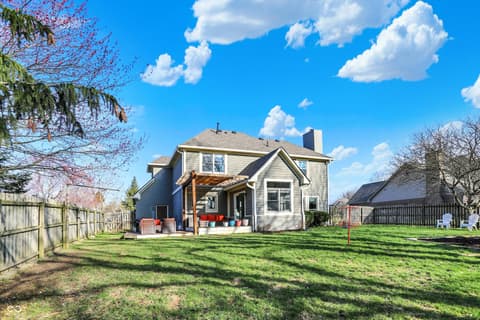 Backyard at 1377 Edinburgh Drive, Carmel, IN